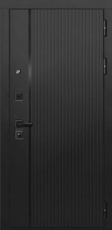 Входная дверь ДвериПРО L-45 СБ-1 (ст. белое, 16мм, беленый дуб) DPRO195809 внешняя сторона