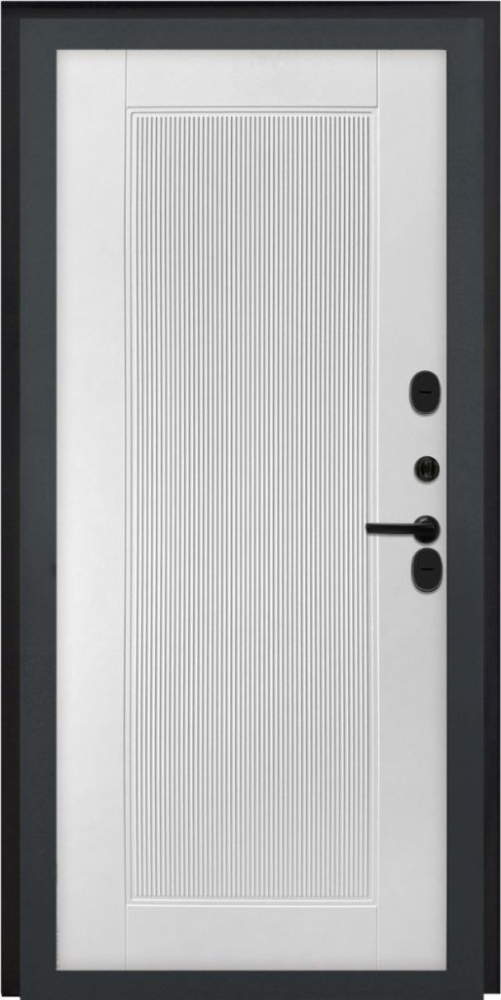 Входная дверь ДвериПРО Модель L-48 ПВХ 10мм Астрод Velutto Bianco DPRO196745 внутренняя сторона