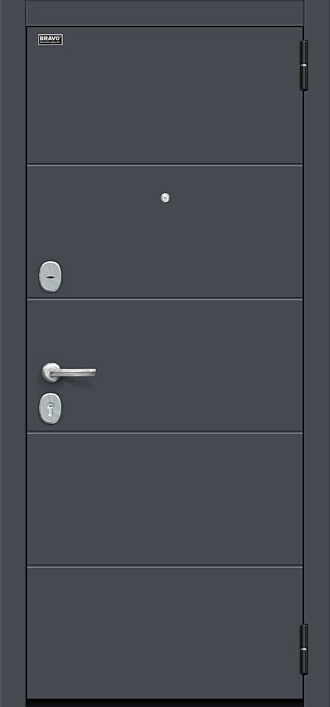 Фото Входная дверь Прайд Kale Graphite Pro/Nordic Oak BR4692 внешняя сторона